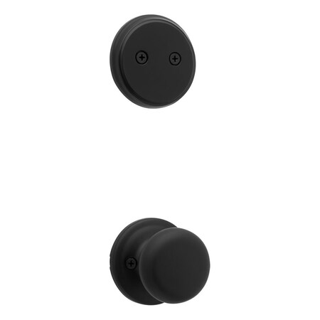 Kwikset Dummy Interior Hancock Knob Trim Matte Black Finish 973H-514