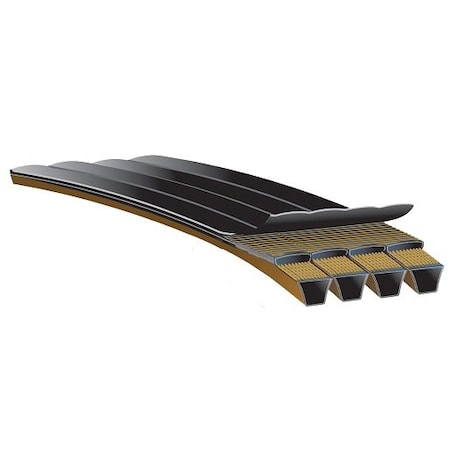 Gates Banded Narrow V-Belt, Predator, 4/8VP1500, 8V, CR, 150 in, 26-mm Top Width 4/8VP1500