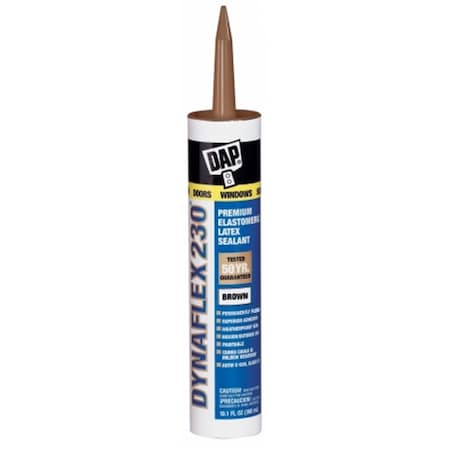 Dap 18418 10.1fl.oz. Dynaflex 230 Premium Elastomeric Sealant Brown, 12PK 70798183025