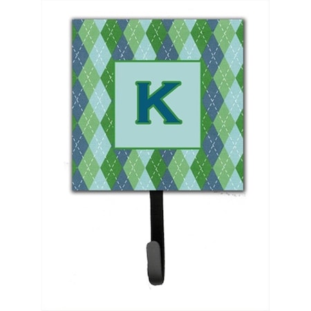 Carolines Treasures Letter K Initial Monogram - Blue Argoyle Leash Holder Or Key Hook CJ1020-KSH4