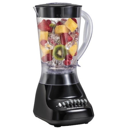 Hamilton Beach 10 Speed 56 Ounce Plastic Jar Smooth Blender in Black 50167