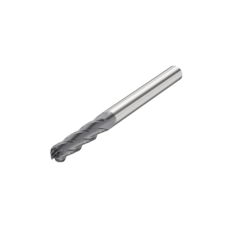 Seco BALL NOSE END MILL, 0.1875 IN DIA CUTTER, 1 IN LENGTH OF CUT, (4) FLUTES, 0.1875 IN 10268502