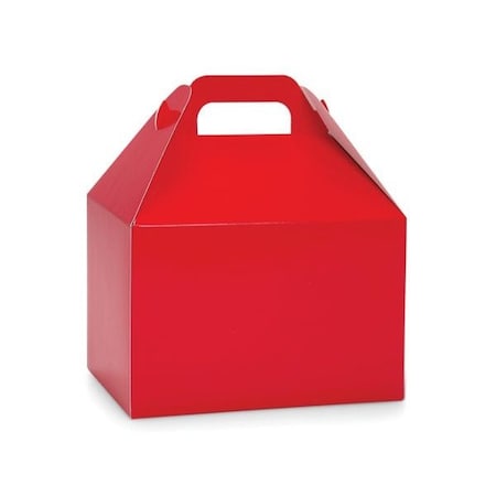 Nashville Wraps Hot Red Gloss Gable Box, 8.5x4.75x5.5, 6PK HRGB