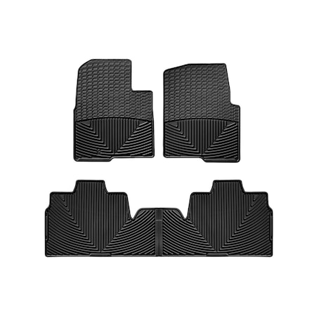 Weathertech Black, Front and Rear All Weather Floor Mats W137-W139