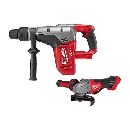 Milwaukee Tool M18 FUEL Rotary Hammer + M18FUEL Grinder 2717-20, 2880-20