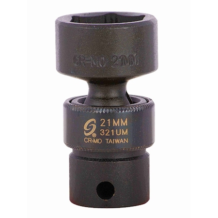 Sunex 3/8 in Dr 21Mm Universal Impact Socket 321UM