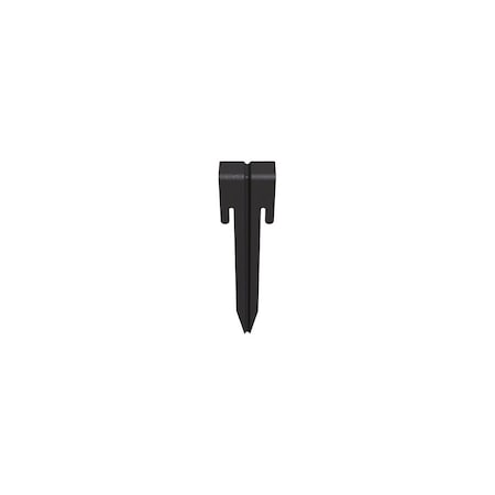 Panacea Edging Stakes, Black Steel, 10.5-In, 3PK 83650
