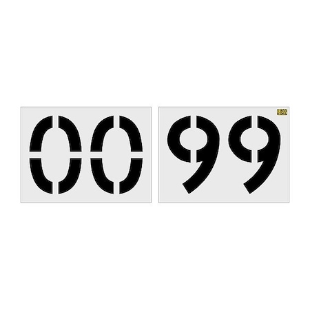 Rae StencilSet, NumberSet, LDPE, 100pcs 4382-018