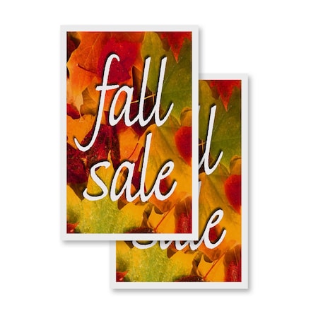 Signmission Fall Sale, Vinyl Decals Only 24 Inch x 36 Inch, Vinyl Decal, 2PK DSB-2436-2PACK-Fall Sale