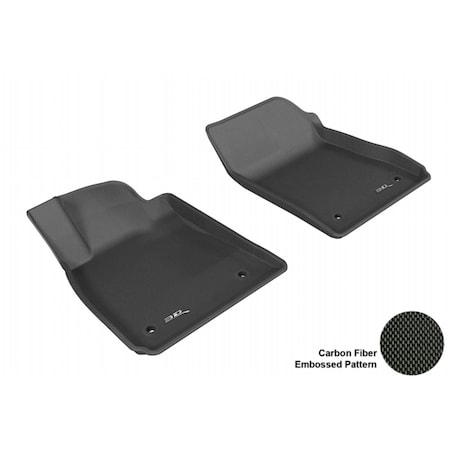 3D Maxpider CHEVROLET IMPALA 2014 KAGU BLACK R1 Floor Mat L1CH04211509