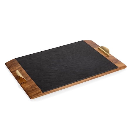 Picnic Time Family Of Brands Covina Acacia and Slate Serving Tray 957-07-512-000-0
