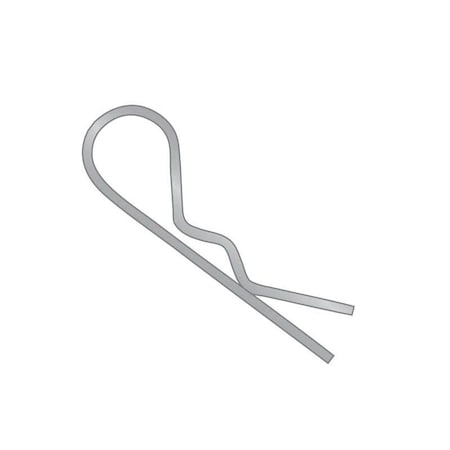 Huyett Bridge Pin, 316 SS, 0.047 in Wire Dia x 1.562 in L x 0.310 in Inside Eye Dia x Fits 1/4 in BPS6-224