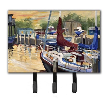 Carolines Treasures New Sunset Bay Sailboat Leash and Key Holder JMK1083TH68