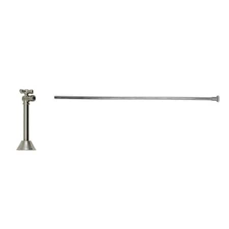 Mountain Plumbing Toilet Kit 1/4 Turn Brass Ball Valve MT629-NL Angle Sweat in PVD Brushed Bronze MT5161X-NL/PVDBB