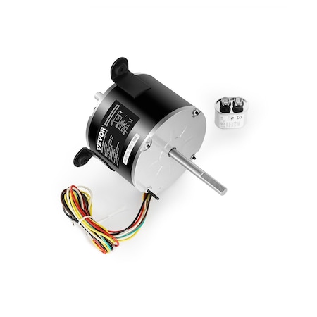 Vevor 1/5HP RV AC Fan Motor AC115V 2.6A 1650RPM Single Phase with 5uf/370V Capacitor YSK160-4G04
