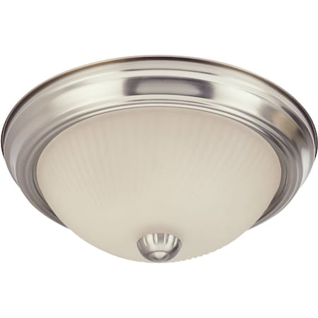 Home Impressions 11'' Brushed Nickel Incandescent Flush Mount Ceiling Light Fixture IFM211BN