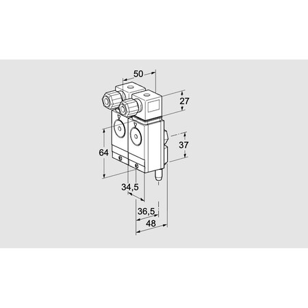 Honeywell Kromschroder SW, PRESS, DBL, GAS, DG 300/300VC4 6W KS84448932