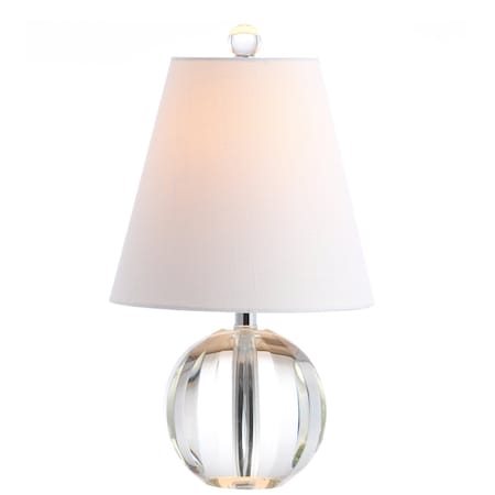 Jonathan Y Goddard 16" Crystal Ball/Metal LED Table Lamp, Clear JYL2079A