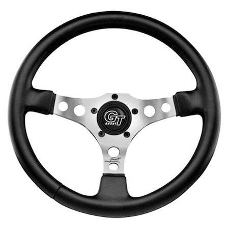 Grant 3-Spoke Formula GT Series Steering Wheel with Black Hand Stiched Leather Grained Vinyl Grip 789