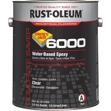 Rust-Oleum 1 gal Floor Coating, High Gloss Finish, Clear, Water Base 6010408