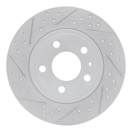 Dynamic Friction Co DFC Geoperformance Rotor - Drilled and Slotted 830-73037L