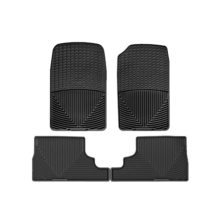 Weathertech Black, Front and Rear All Weather Floor Mats W38-W431