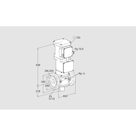 Honeywell Kromschroder VLV, MTR, GAS, VK 200F10W6HA6L3 KS85311405