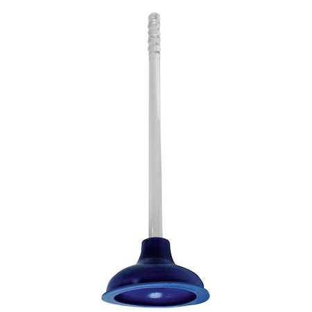 Prosource Toilet Plunger, 21-1/4 In OAL, 6 in Cup, Long Handle TP6063L