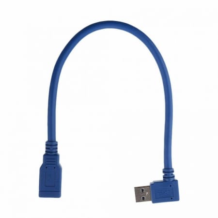 Sanoxy USB 3.0 Right Angle Male to USB 3.0 Female Extension Cable 1 FT Super Speed FAST SANOXY-CABLE133