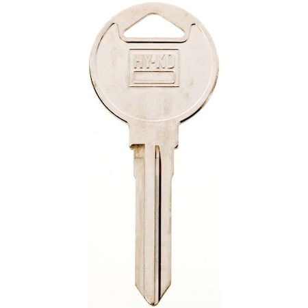 Hy-Ko Automotive Key Blank, Brass, Nickel, For: Mazda Vehicle Locks 11010MZ16