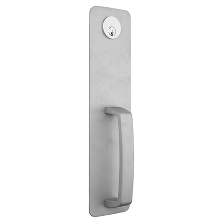 Global Door Controls Aluminum Night Latch Handleset Trim for Exit Devices TH1100-NLEDAL
