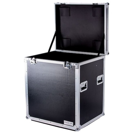 Deejay Led Fly Drive Utility Trunk Case with Bottom Plate Caster Board w/Wheels TBHTUT25W