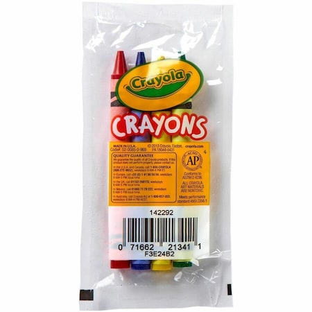 Crayola Crayons, Cello Pack, 4, PK360 520083