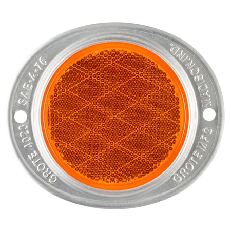 Grote Reflector, Armored, Yellow, Dia 4 11/16 In 40233