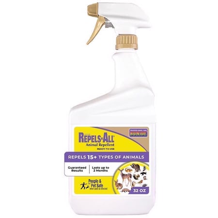 Bonide Repels-All Animal Repellent Spray For Most Animal Types 32 oz 2386
