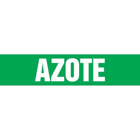 Accuform FRENCH PIPE MARKER AZOTE LANGUAGE CRPK531SSH