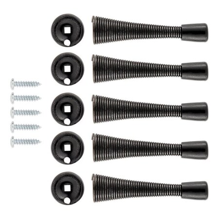 National Hardware V232 Series Door Stop, Steel, Matte, 5PK N830-577