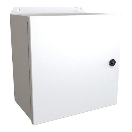 Hammond Latches Electrical Enclosure, 10 in H, 6 in D, 10 in W, 12, 13, 3R, 4, Steel EJ10106LG