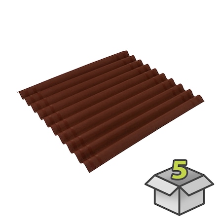 Ondura PREMIUM SERIES 10 HALF-RED 38x38, 5PK 199470