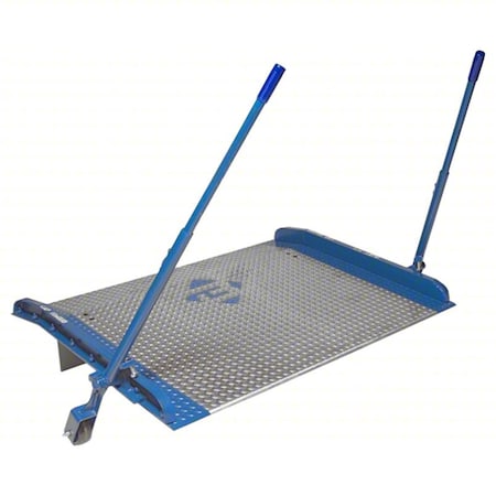 Bluff Manufacturing Aluminm Dock Board w/Steel Curb, EZRoll AC6072-EZ