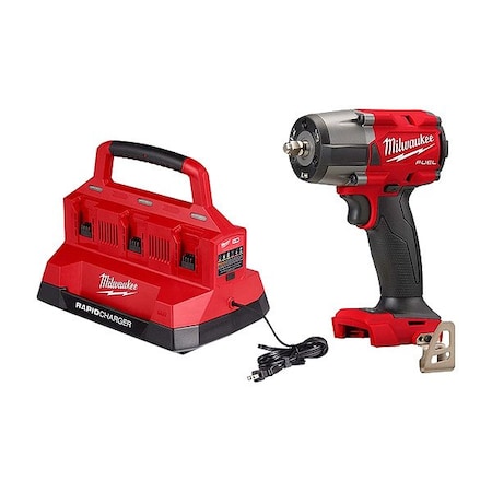 Milwaukee Tool M18 PACKOUT Charger + M18 FUEL 3/8" MTIW 48-59-1809, 2960-20