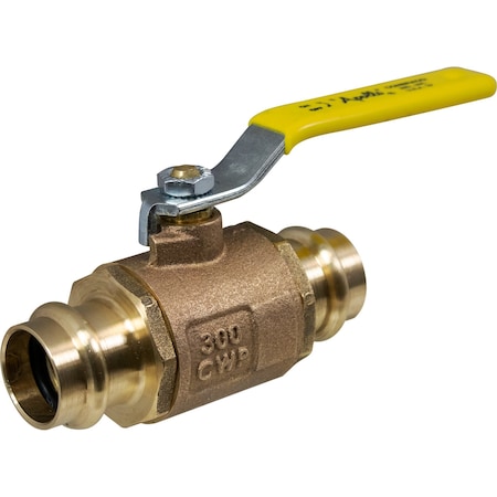 Apollo Valves Manual 2-Way Ball Valve, Press, Brass 77W10401A