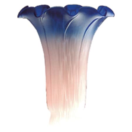 Meyda 4.5 Inch W X 6 Inch H Pink/Blue Lily Shade 10692