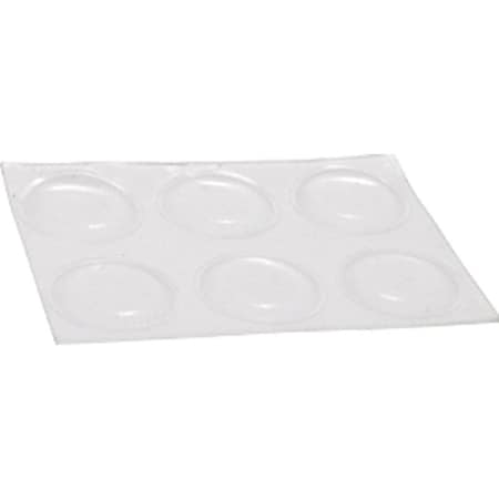 Shepherd Hardware Surface Guard Bumper Pad, 3/4 in, Round, Vinyl, Clear 9965