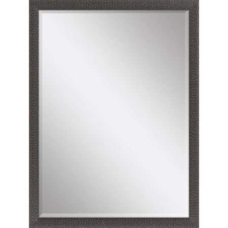 Homeroots 39" Dark Brown Solid Wood Framed Accent Mirror 632828
