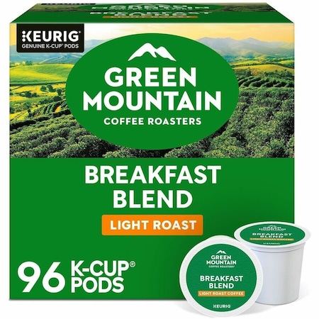 Green Mountain Coffee Roasters K-Cup Breakfast Blend Coffee, Compatible with K-Cup Brewer, Light, K-Cup, 24PK 5000378718