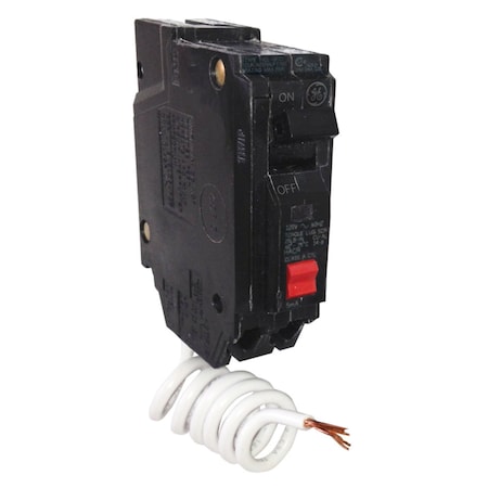 Ge Circuit Breaker, THQL Series, 30A, 1 Pole, 120/240V AC, 10kA at 120/240V AC THQL1130GFTA