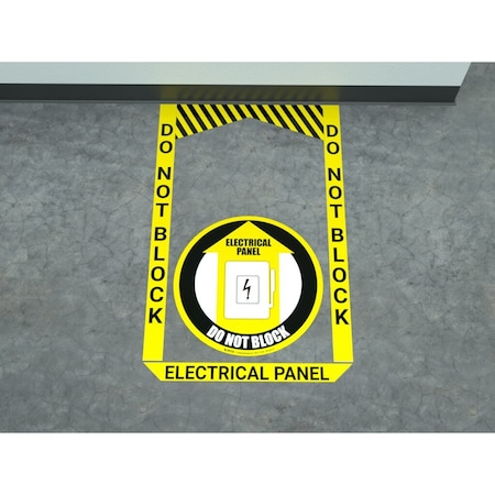 Creative Safety Supply Floor Sign Bundle, 50.5 in Height, 48 in Width FS44012-32-48