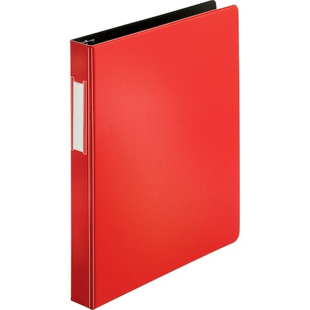 Business Source Ring Binder, Red, Chipboard/Polypropylene BSN33108