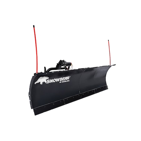 Snowbear By Marlon UNIVERSAL 84-Inch x 22-Inch Hitch-Mounted Winch Driven Snowplow AVAL8422